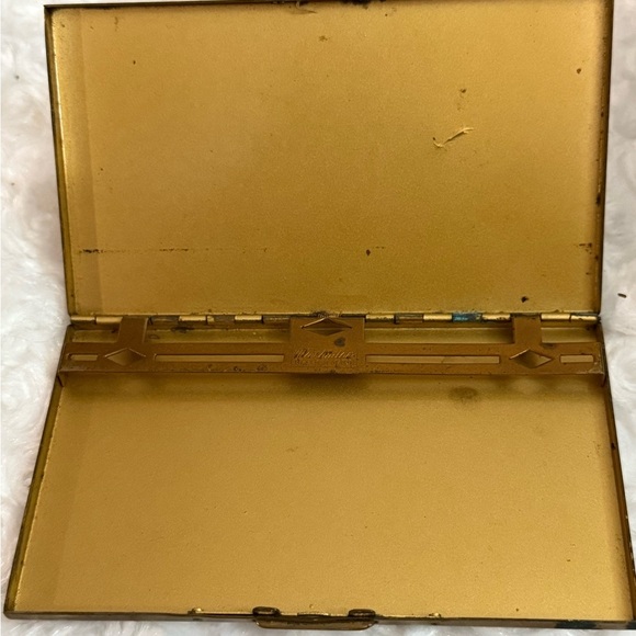 Vintage Manhattan British Made Case- hand painted mid-century Metal Case - Picture 5 of 8